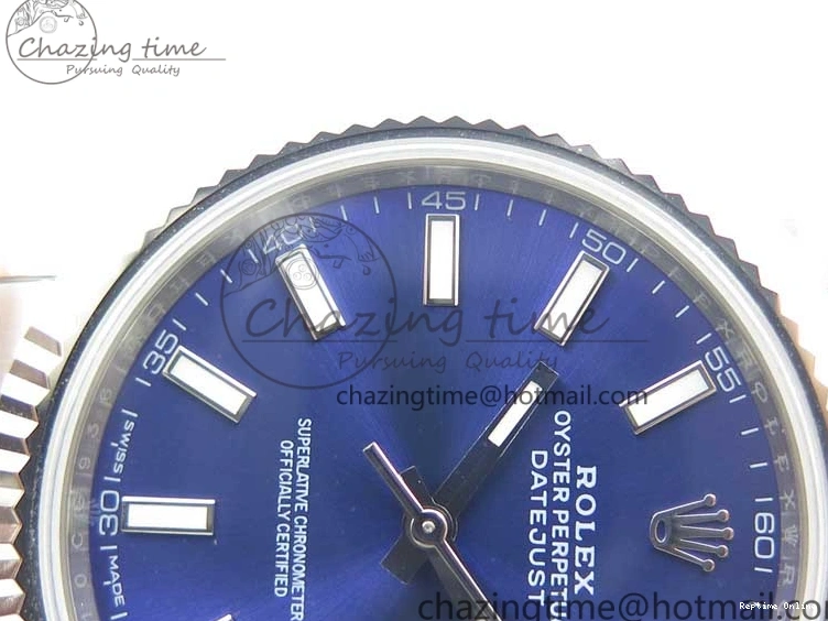 0111 DateJust 126334 SS Noob 1:1 904L Best Edition Blue Dial Stick Markers on Oyster Bracelet A Youthful 3169